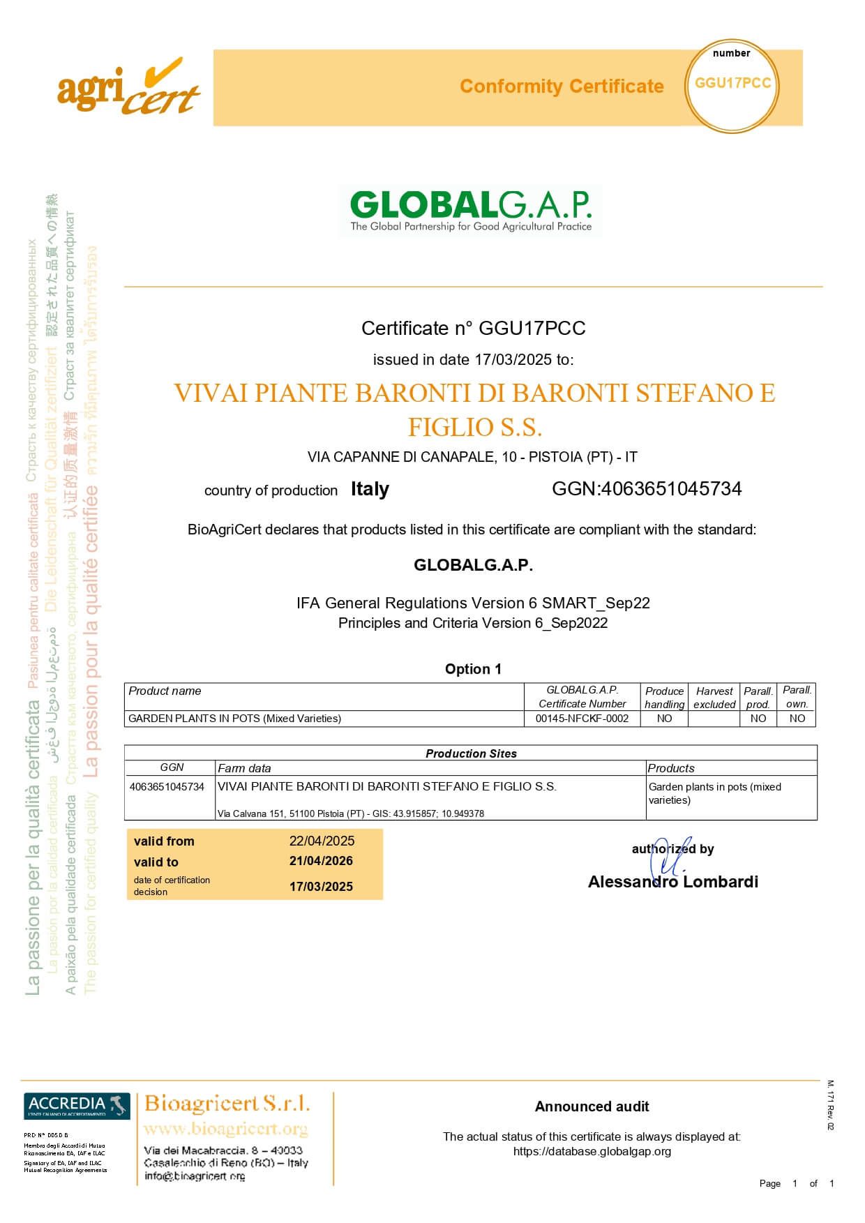 VIVAI PIANTE BARONTI_CART_IFA_2025